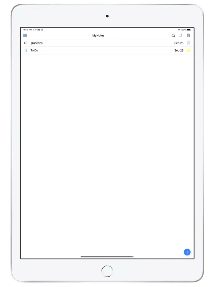 صور MyNotes - Simple Note App iPad 