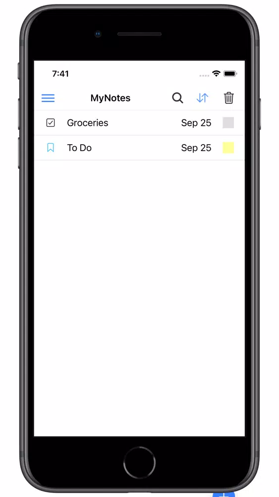 Tangkapan layar MyNotes - Simple Note App