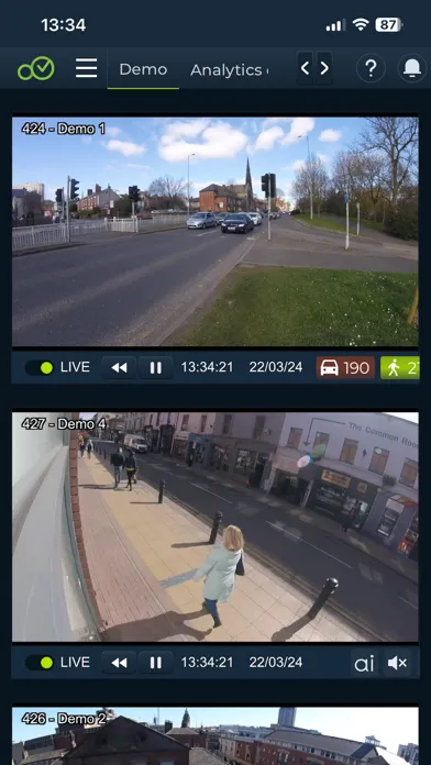 Tangkapan skrin vCloud.ai Pro Cluebase VMS