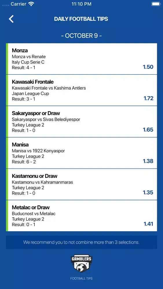تصاویر PRO Football Tips by Gamblers