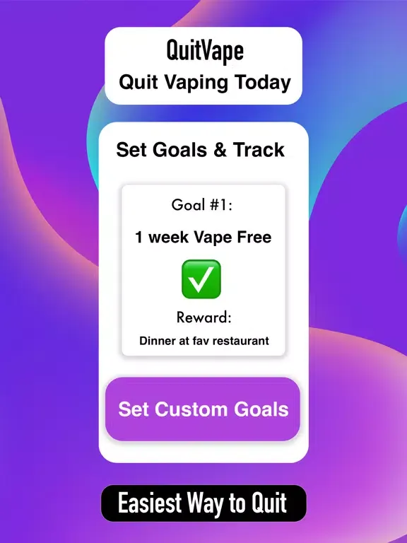 Capturas de pantalla de QuitVape: Quit Vaping Tracker iPad 