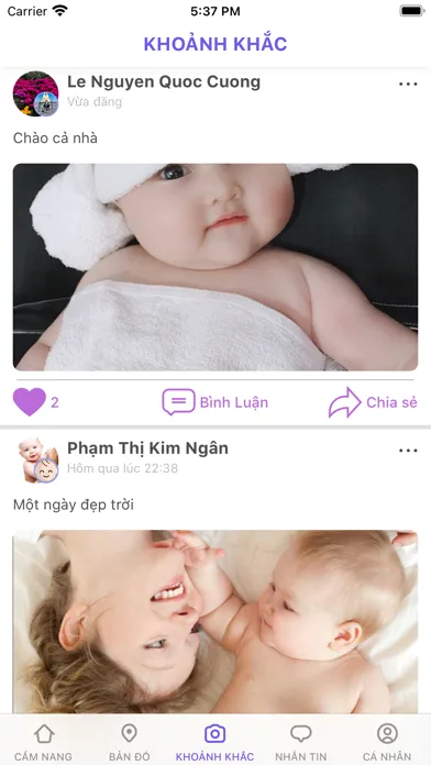 Captures d'écran de Mẹ và Bé - Mom and Baby Care