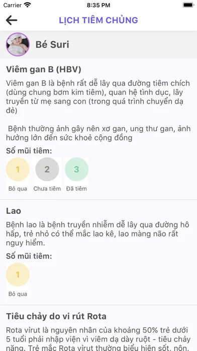 Captures d'écran de Mẹ và Bé - Mom and Baby Care