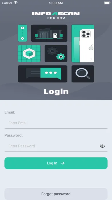ภาพหน้าจอของ InfraScan for Gov