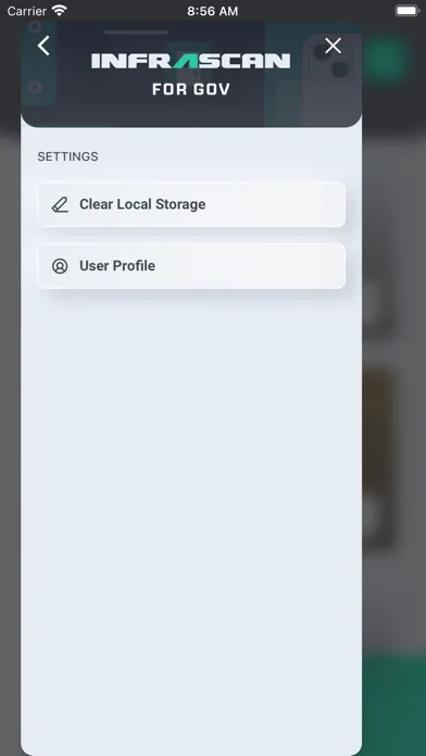 ภาพหน้าจอของ InfraScan for Gov