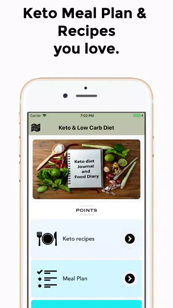 Tangkapan layar Keto Diet Planner for Beginner