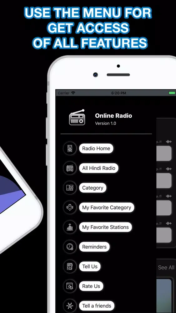 LiveTuner Radio - Online Radio स्क्रीनशॉट