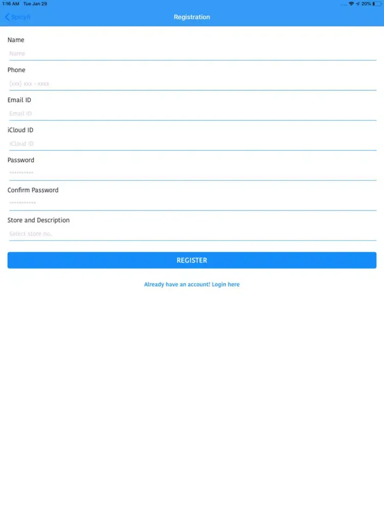 Spicyfi iPad 應用截圖