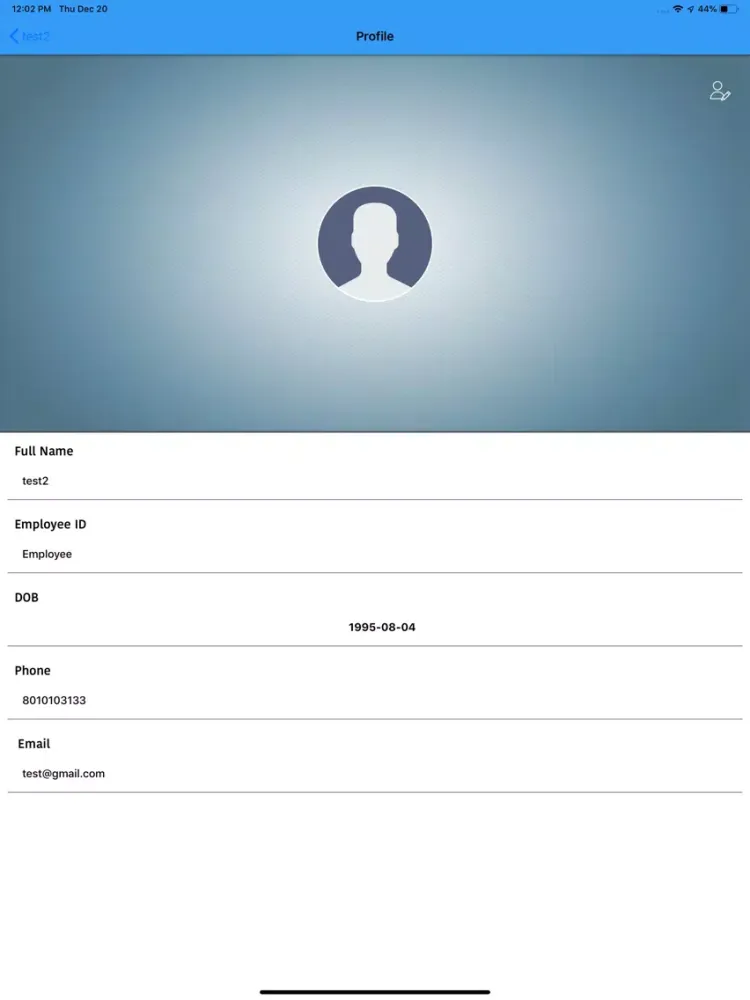 ภาพหน้าจอของ vDoIT AMS iPad 