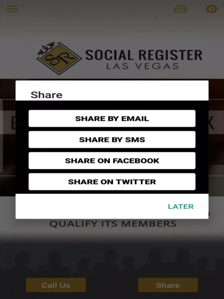 Social Register Las Vegas iPad 应用截图