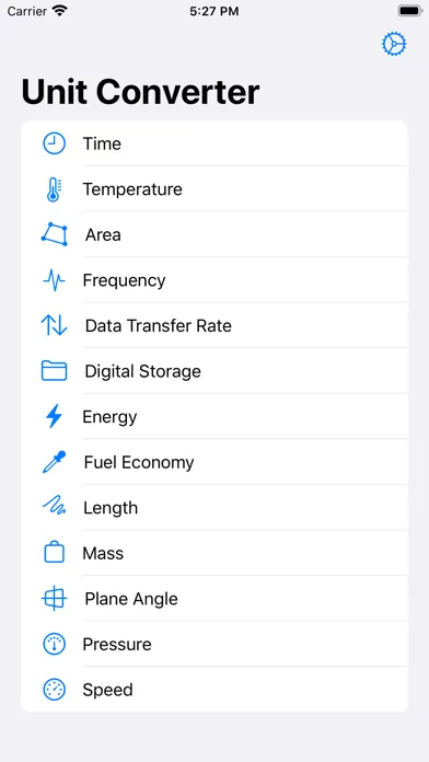 Zrzuty ekranu All Units Converter Pro