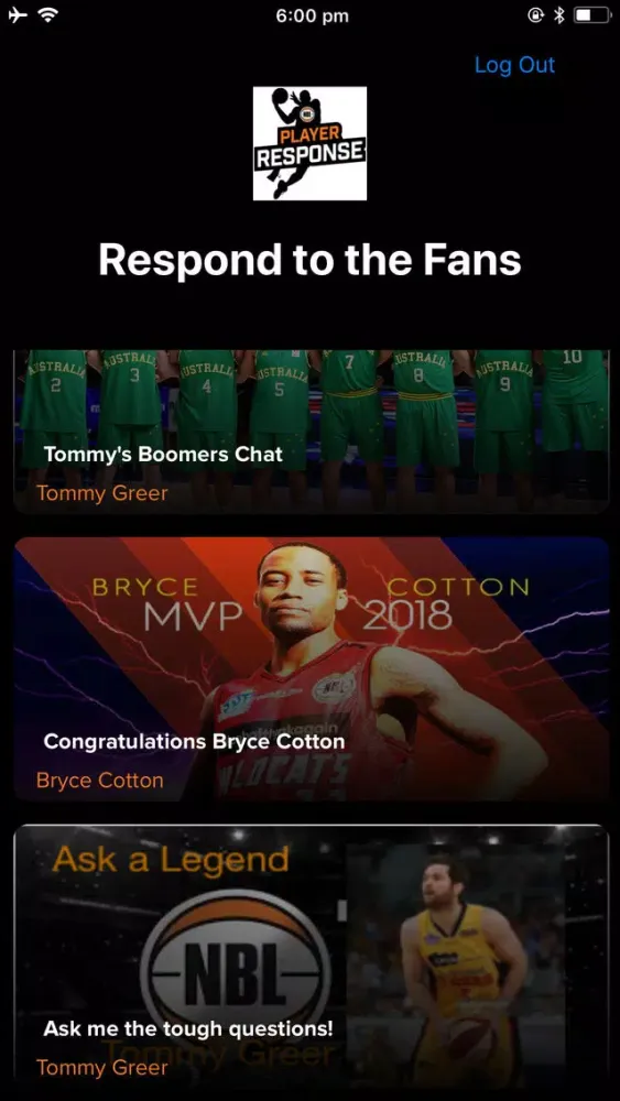 NBL Player Response スクリーンショット