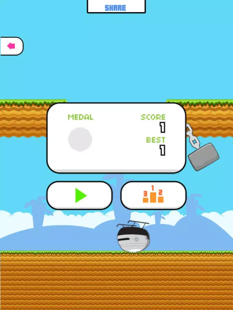 Captures d'écran de Robot Copter - Swing your Chopper Through the Hammers! iPad 