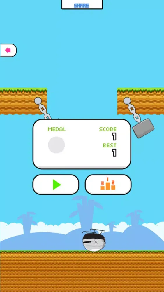 Captures d'écran de Robot Copter - Swing your Chopper Through the Hammers!