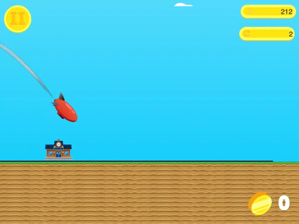 Zeppelin Pilot - Fly and Collect the Coins iPad  Ekran Görüntüleri