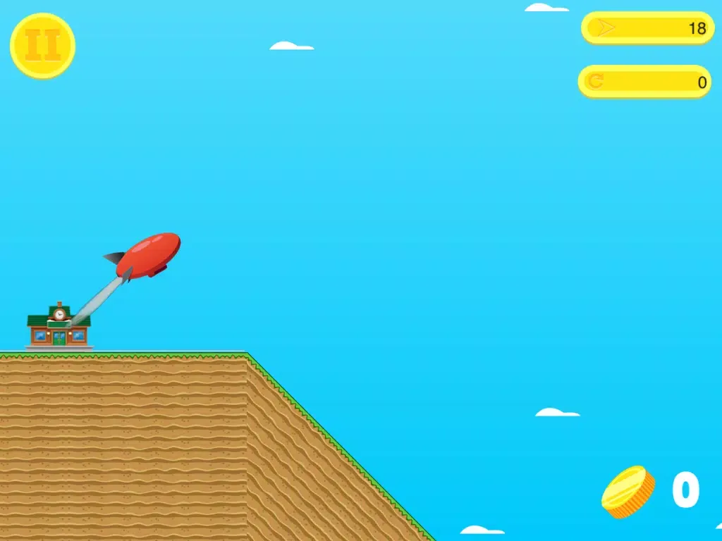 Zeppelin Pilot - Fly and Collect the Coins iPad  Ekran Görüntüleri