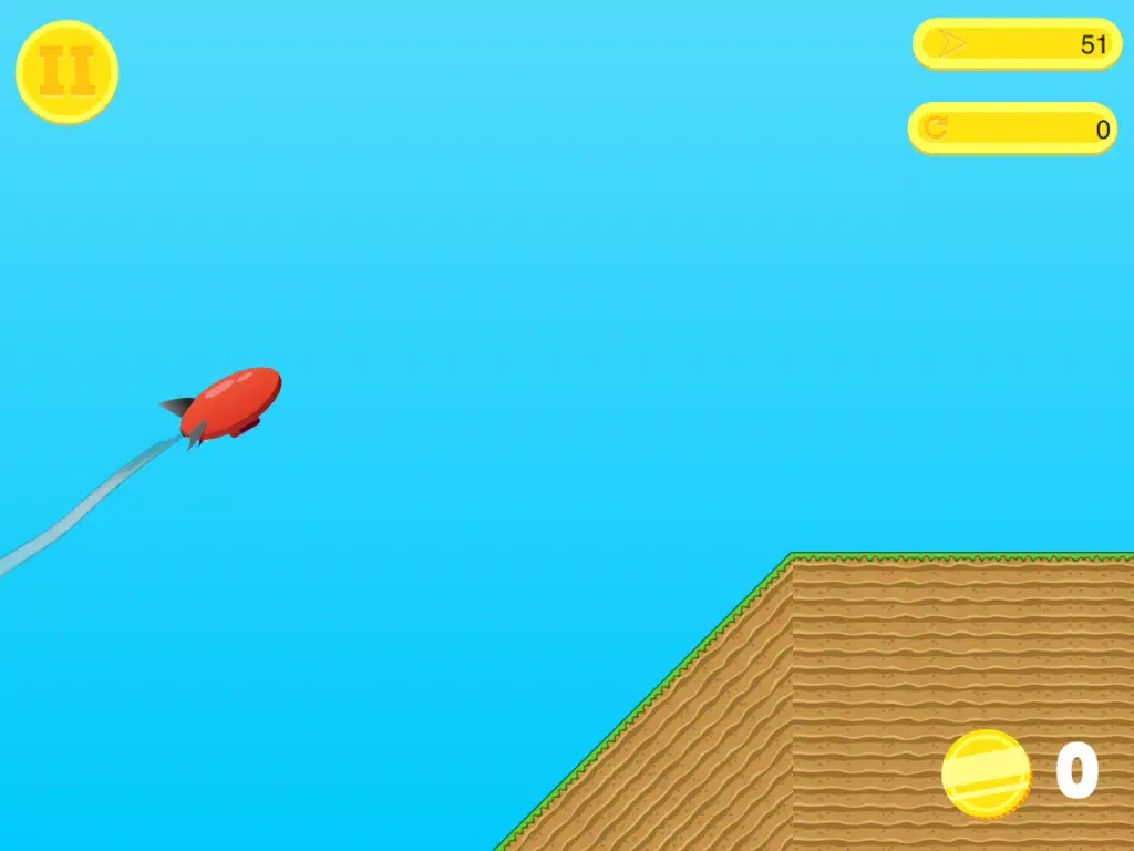 Zeppelin Pilot - Fly and Collect the Coins iPad  Ekran Görüntüleri