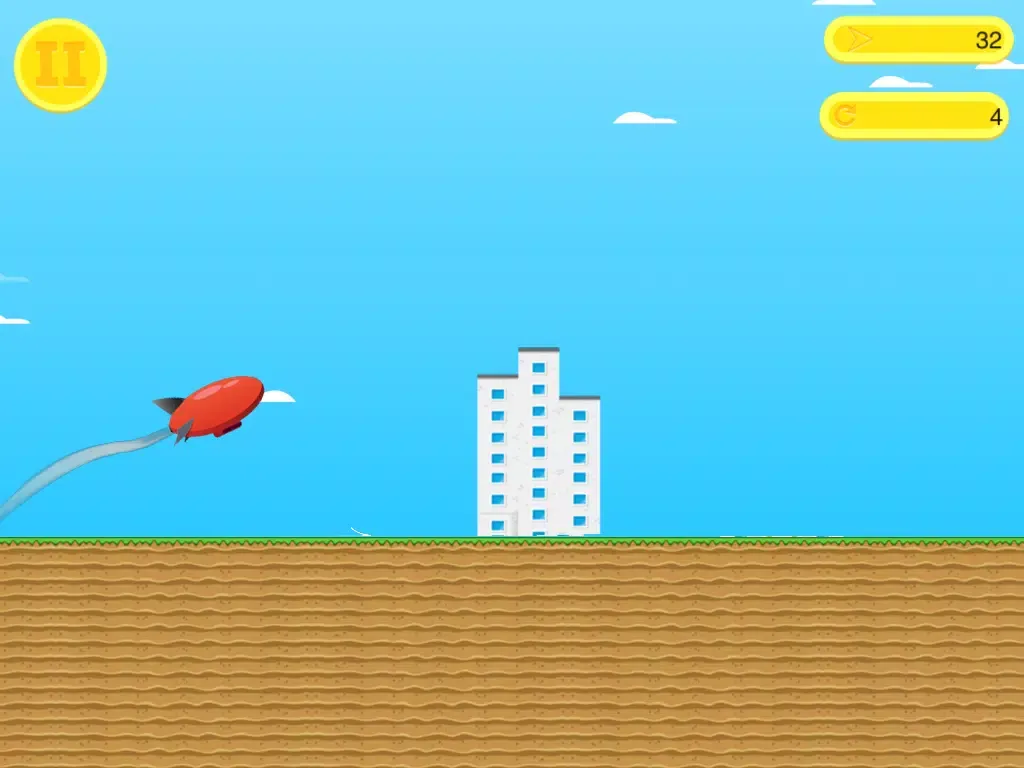 Zeppelin Pilot - Fly and Collect the Coins iPad  Ekran Görüntüleri