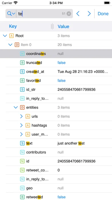 JSON Editor Mobile স্ক্রিনশট