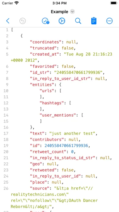 JSON Editor Mobile স্ক্রিনশট