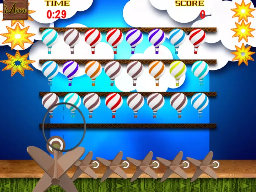 Tangkapan skrin Balloon Down - Hit Balloons With Darts iPad 