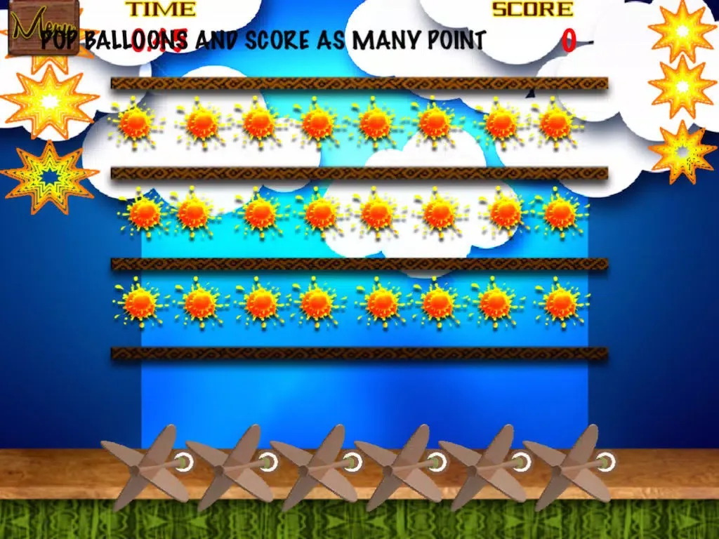 Tangkapan skrin Balloon Down - Hit Balloons With Darts iPad 