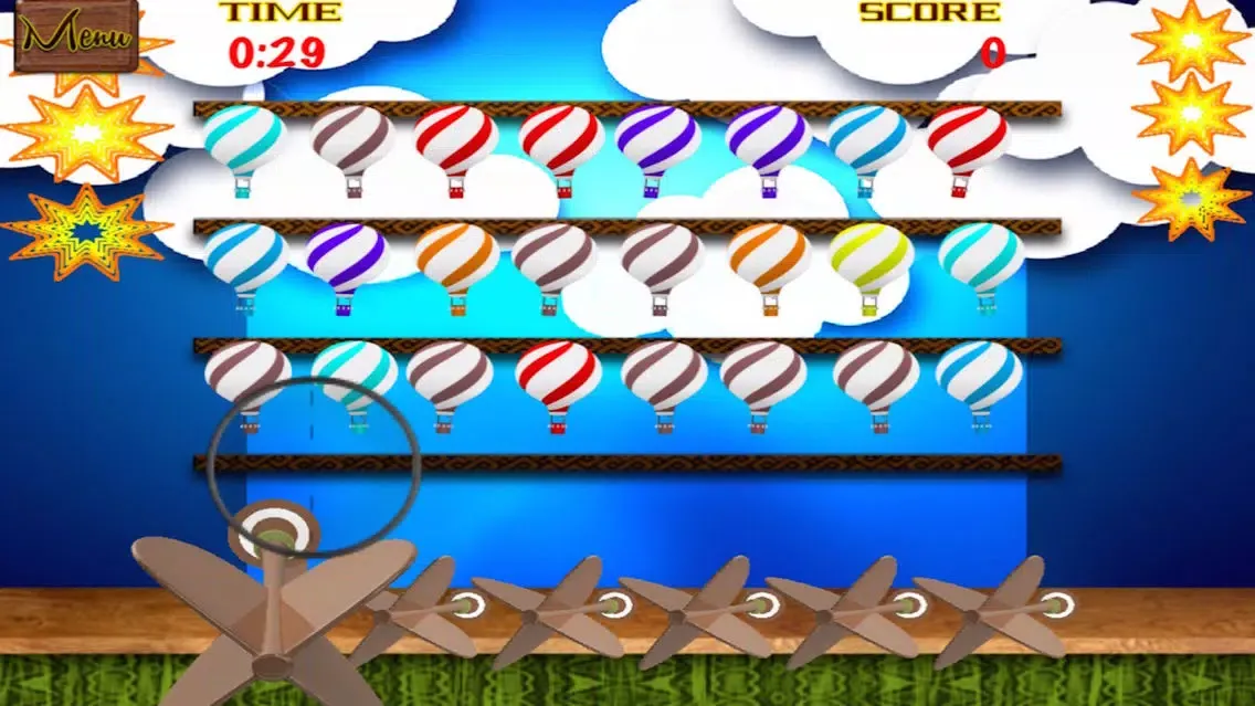 Tangkapan skrin Balloon Down - Hit Balloons With Darts