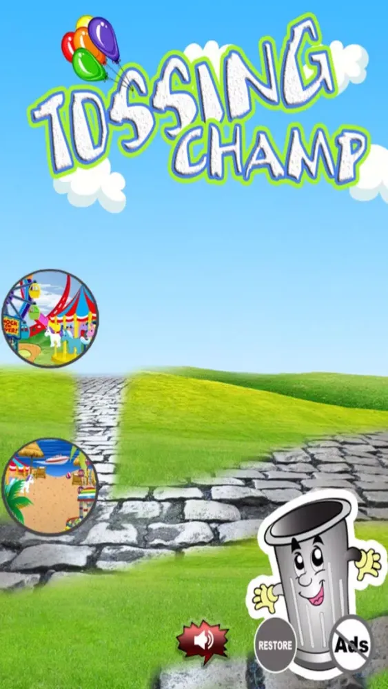 Ảnh chụp màn hình của Tossing Champ - Toss Objects into the Garbage Can