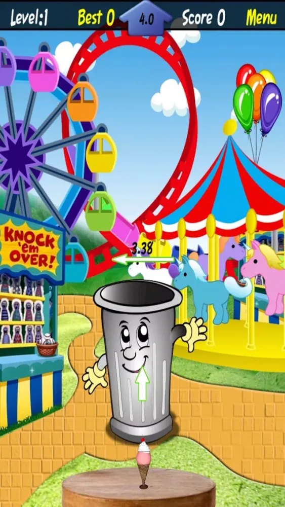 Ảnh chụp màn hình của Tossing Champ - Toss Objects into the Garbage Can