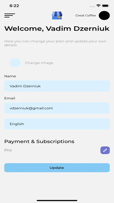 Tangkapan skrin My Business Plus