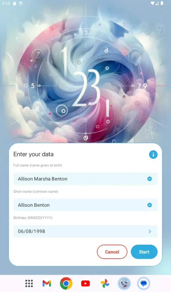 ภาพหน้าจอของ Numerology RadiantGuide