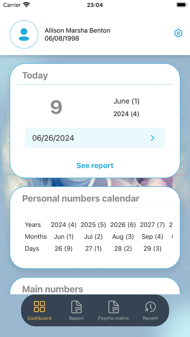 Capturas de pantalla de Numerology RadiantGuide