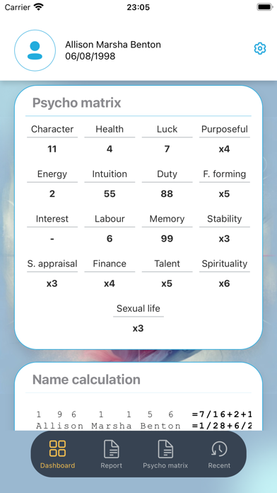 Capturas de pantalla de Numerology RadiantGuide