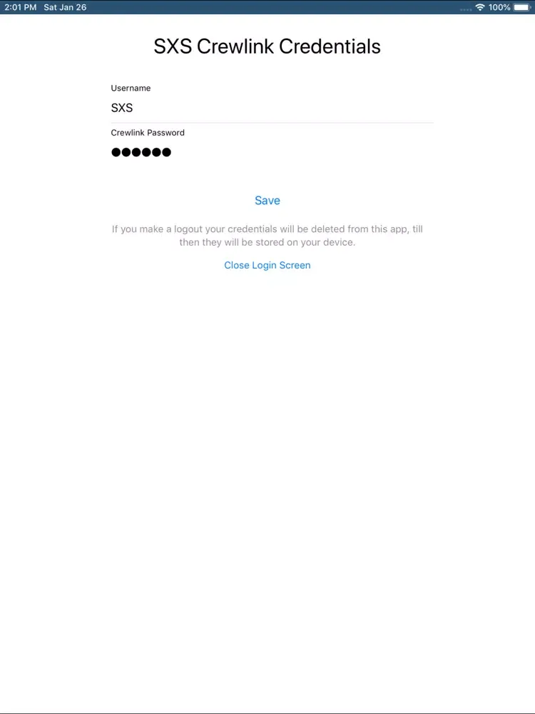Скриншоты SXS CrewLink iPad 