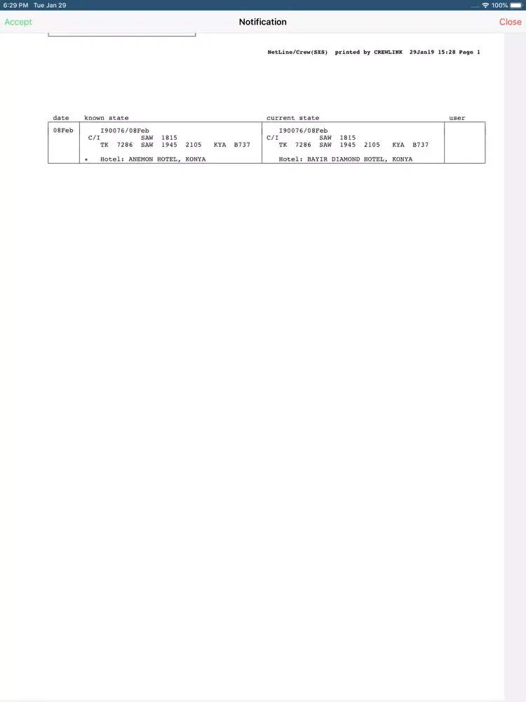 Скриншоты SXS CrewLink iPad 