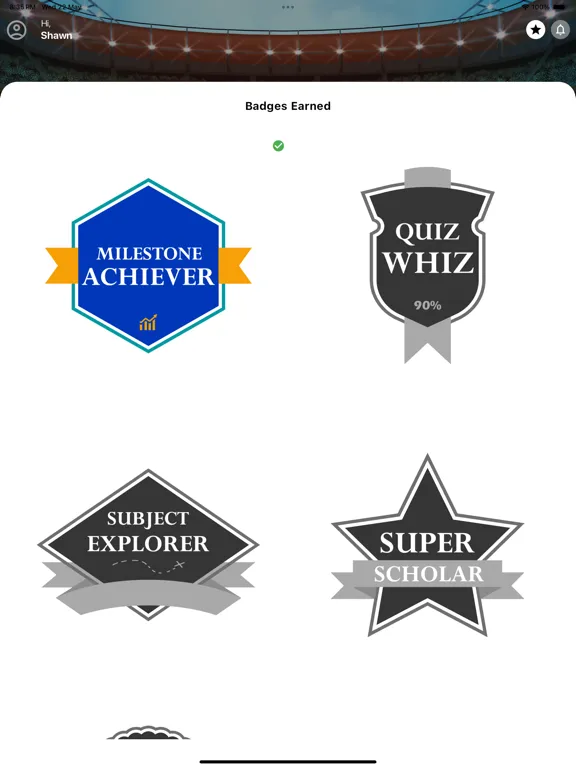 Ảnh chụp màn hình của EduHub studySmart iPad 