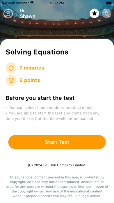 Ảnh chụp màn hình của EduHub studySmart