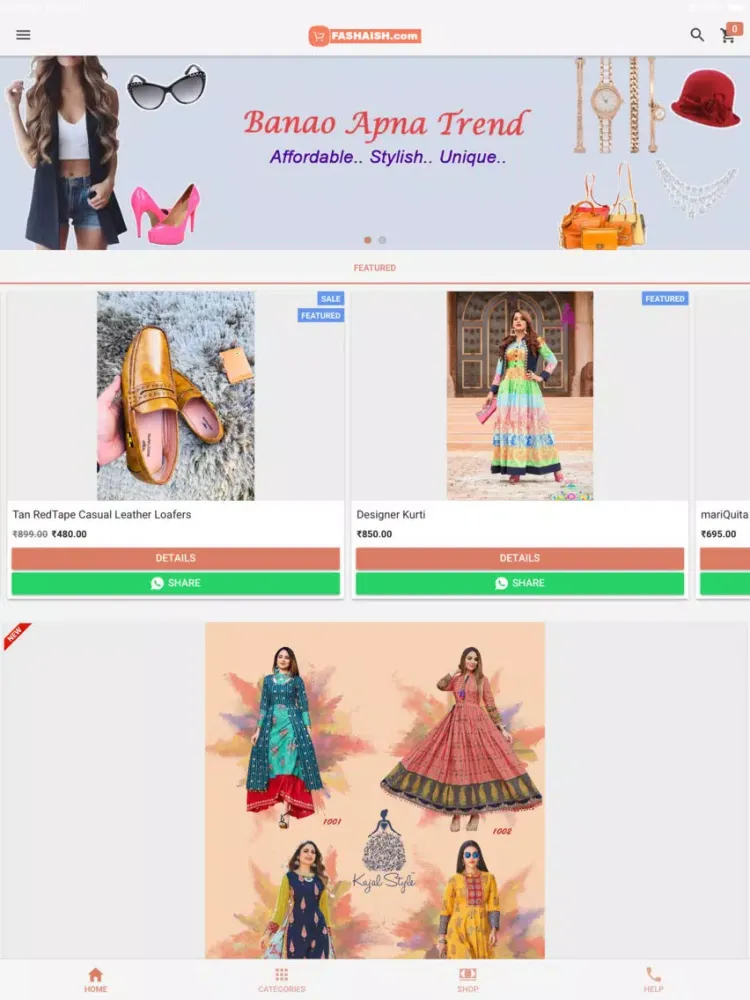 Fashaish Sell & Earn from Home iPad स्क्रीनशॉट