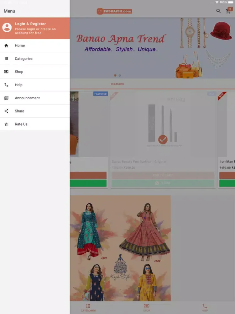 Fashaish Sell & Earn from Home iPad स्क्रीनशॉट