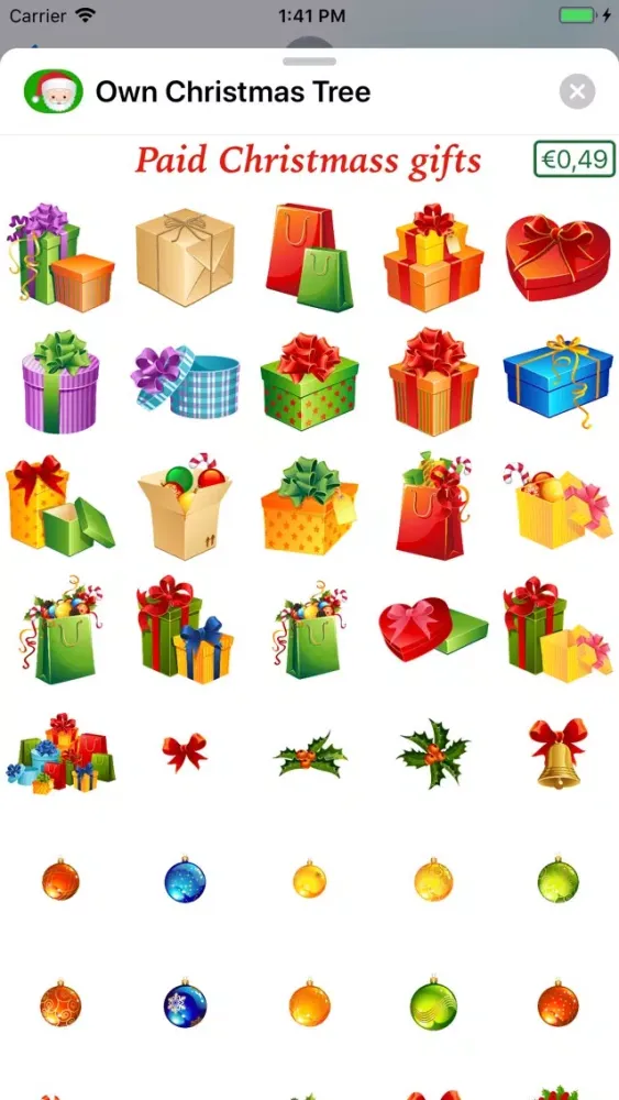 Capturas de tela do Create your Christmas Trees