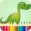 Kids Dino Coloring Book Pages