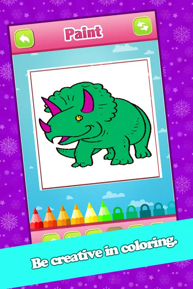 Kids Dino Coloring Book Pages Screenshots
