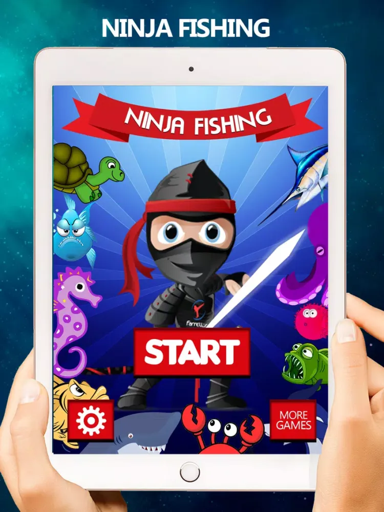 Ultimate FishingNinja Wild Catch Endless Game iPad  Screenshots