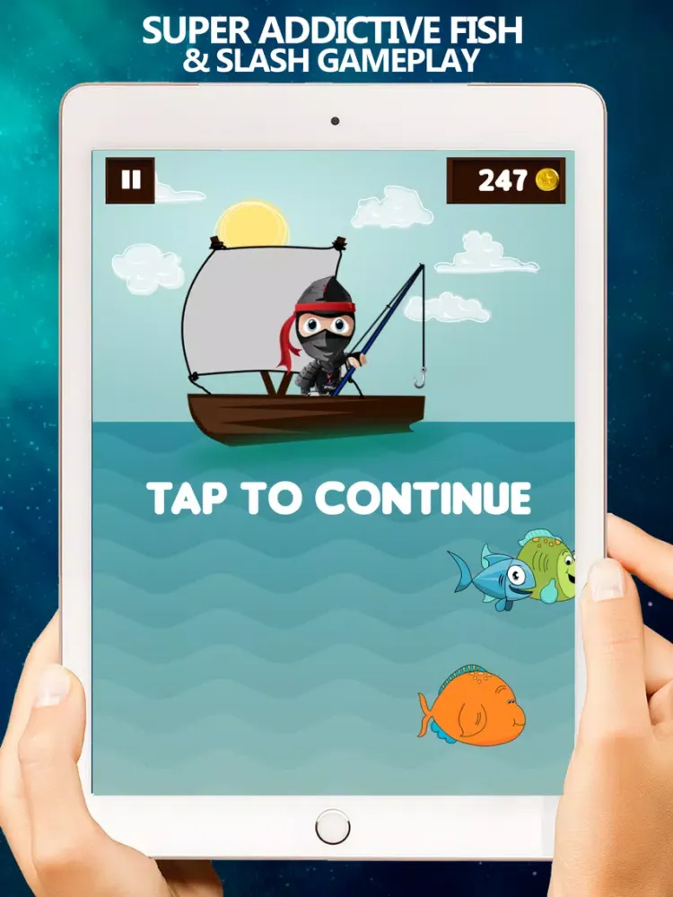 Ultimate FishingNinja Wild Catch Endless Game iPad  Screenshots