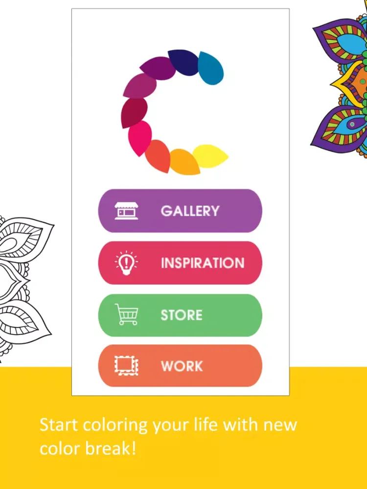 Zrzuty ekranu Colour Break -Adult coloring book for creative minds iPad 