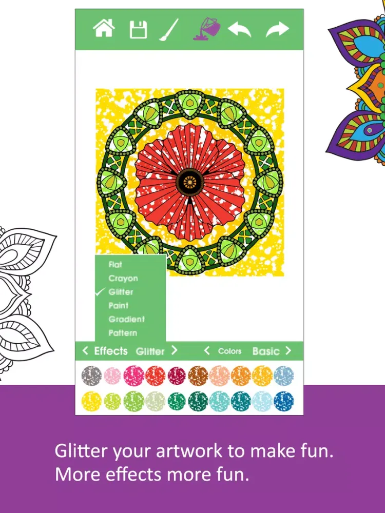 Zrzuty ekranu Colour Break -Adult coloring book for creative minds iPad 
