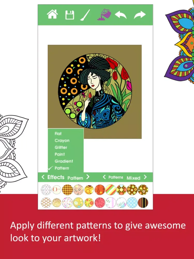 Zrzuty ekranu Colour Break -Adult coloring book for creative minds iPad 