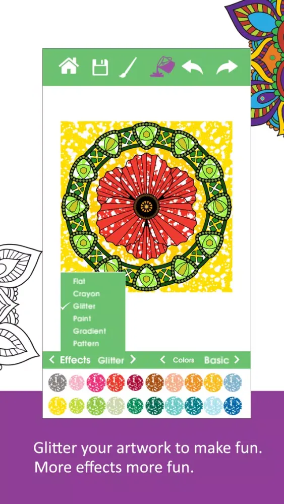 Zrzuty ekranu Colour Break -Adult coloring book for creative minds