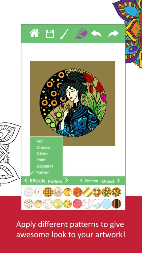 Zrzuty ekranu Colour Break -Adult coloring book for creative minds