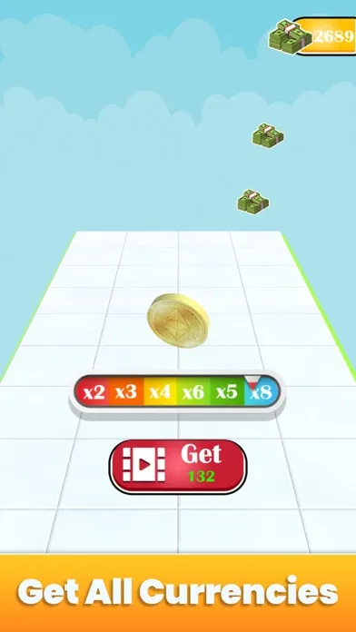 Crypto Rush 3D Coin Roll Race Screenshots
